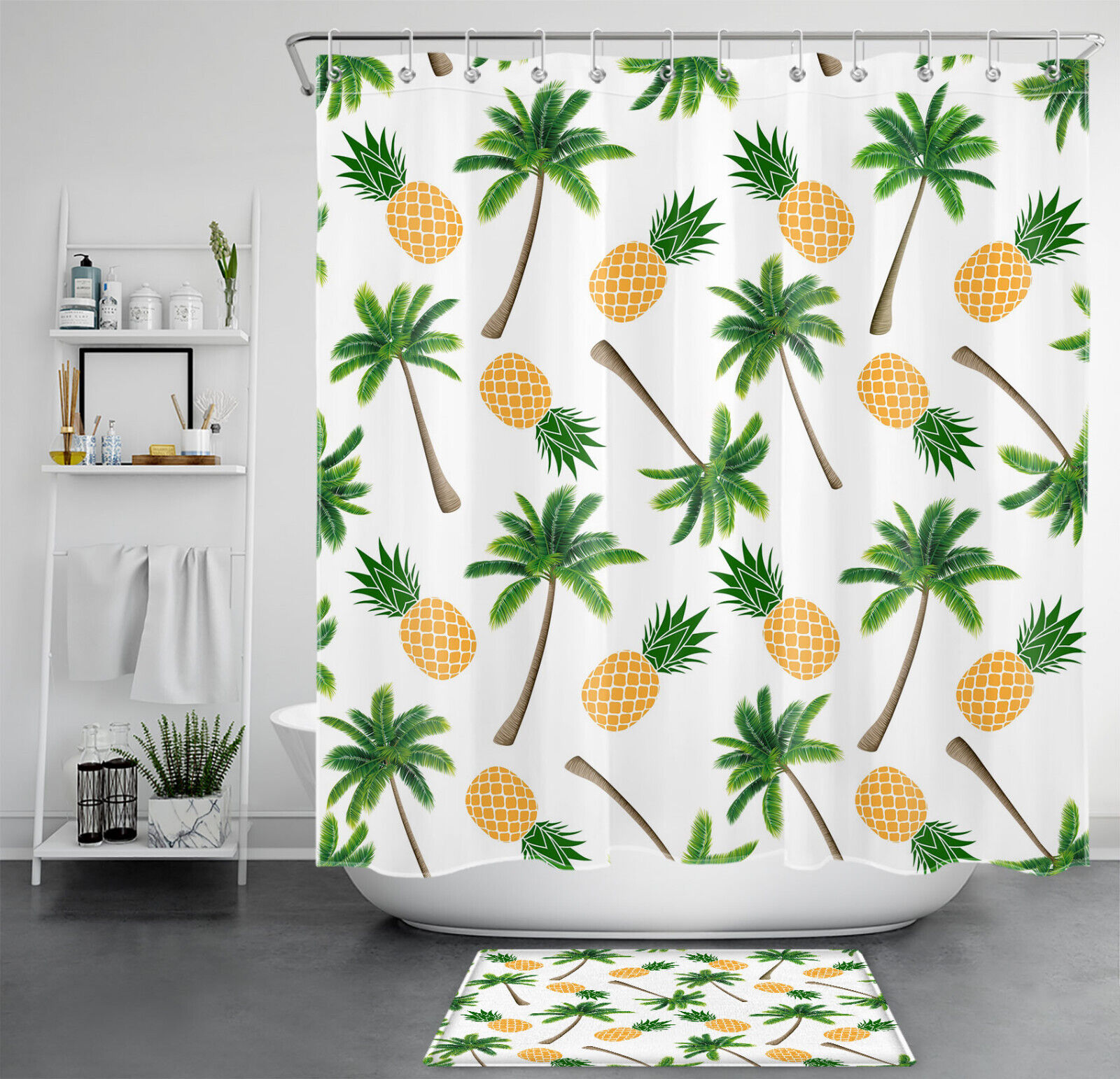 Pineapple Island Shower Curtain
