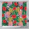 Pineapple Love Shower Curtain for Summer Bathroom 