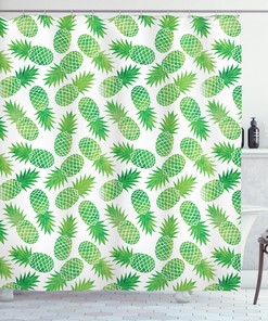 Pineapple Pattern Shower Curtain: Add A Tropical Twist To Your Bathroom