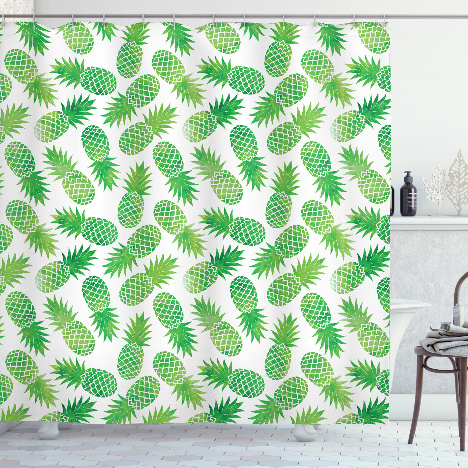 Pineapple Pattern Shower Curtain: Add A Tropical Twist To Your Bathroom