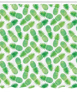 Pineapple Pattern Shower Curtain: Add A Tropical Twist To Your Bathroom