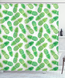 Pineapple Pattern Shower Curtain: Add A Tropical Twist To Your Bathroom
