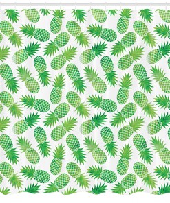 Pineapple Pattern Shower Curtain: Add A Tropical Twist To Your Bathroom