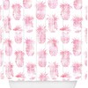 Pineapple Pink Shower Curtain By Schatzi Brown - A Bold And Tropical Addition To Your Bathroom
