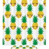 Pineapple Print Shower Curtain For Bathroom Tub Set, Perfect For Minimalist Decor