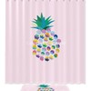 Pineapple Print Shower Curtain To Refresh Your Bathroom Decor