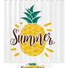 Pineapple Shower Curtain for Summer Bathroom Decor 