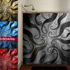 Pink Elephant Shower Curtain Butterfly Decorative Fabric Bathroom Curtain Waterproof Shower Curtain