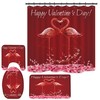 Pink Flamingo Paradise Shower Curtain