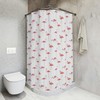 Pink Flamingo Print Shower Curtain for a Fun and Funky Bathroom