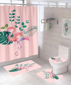 Pink Flamingo Shower Curtain For A Fun And Playful Bathroom