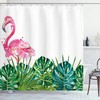 Pink Flamingo Shower Curtain for Nature Bathroom Decor