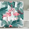 Pink Flamingos Shower and Bath Curtain Set to Energize Your Bathroom's Look