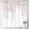 Pink Floral Shower Curtain Cherry Blossom Spring Flowers Bathroom Cloth Fabric