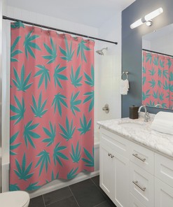 Pink Floral Shower Curtain for a Charming and Feminine Touch in Your Bathroom