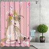 Pink Flower Unicorn Print Shower Curtain for Your Modern Bathroom Decor