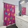 Pink Gummy Bear Shower Curtain, Unique Design For Fun And Playful Bathroom Decor 