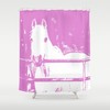 Pink Horse Shower Curtain - Feminine and Chic Horse Print Bathroom Decor