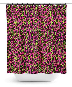 Pink Leopard Alternative Clothing and Accessories Shower Curtain for a Fashionable Bathroom Decor