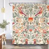 Pink Mexican Garden Art Floral Best Shower Curtain For A Colorful Bathroom