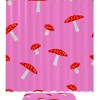 Pink Mushroom Shower Curtain For A Bold And Girly Bathroom Decor