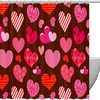 Pink Rose Flower Floral Fabric Shower Curtain for Bathroom Decor