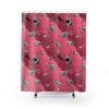Pink Sea Bathtub Scuba Print Shower Curtain for Your Bathroom