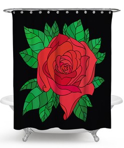 Pink Shower Curtain Cover for a Feminine and Romantic Bathroom