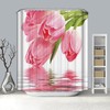 Pink Tulips Drop Garden Rose Shower Curtain - Chic Floral Bathroom Decor