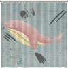 Pink Whale Sea Animal Shower Curtain - Custom Durable Fabric