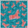 Pink Zebra Wild Animals Shower Curtain - Custom Durable Fabric