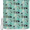 Pirate And Skull Shower Curtain For Dark And Mysterious Bathroom Decor