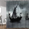 Pirate Boats Vintage Sailboat Shower Curtain - Perfect for Nautical Theme Lovers