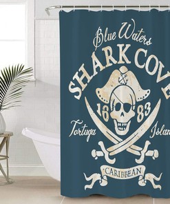 Pirate Flag Shower Curtain for Bold and Daring Bathroom Styles
