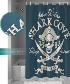 Pirate Flag Shower Curtain for Bold and Daring Bathroom Styles