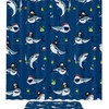 Pirate Shark Coco Printed Bathroom Tub Set With Waterproof Fabric Shower Curtain