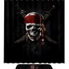 Pirate Skull Fabric Shower Curtain - Nautical Skull Bathroom Decor