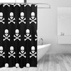 Pirates Skull Crossbone Shower Curtain, Waterproof Bathroom Decor For Adventurous Souls 