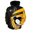Pittsburgh Penguins Skull Hoodie 3D Gifts For Fans - Official Nhl Merchandise 3D Hoodie