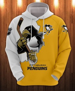 Pittsburgh Penguins Zip Hoodie 3D - Official Nhl Merchandise