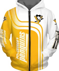 Pittsburgh Penguins Zipper Hoodie Zip Hoodie Pullover - Official Nhl Merchandise