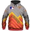 Pittsburgh Pirates Zip Hoodie Flame Balls Graphic 3D - Official Mlb Merchandise 
