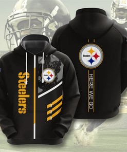 Pittsburgh Steelers 3D All Over Print 3 Lines Graphic Hoodie Perfect For Game Day