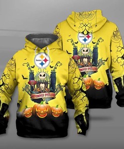 Pittsburgh Steelers 3D Death Skull Hoodie 3D - Official Nfl Merchandise