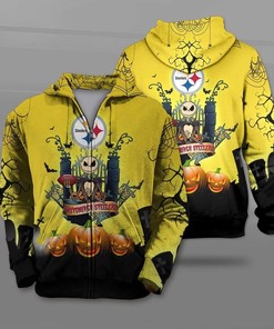 Pittsburgh Steelers 3D Death Skull Hoodie 3D - Official Nfl Merchandise