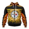 Pittsburgh Steelers 3D Halloween Custom Name & Number Hoodie Perfect Gifts For Every Fan