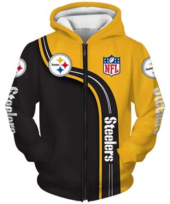 Pittsburgh Steelers 3D Highway Steelers Pullover Hoodie Show Off Your Team Spirit