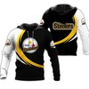Pittsburgh Steelers 3D Zip Hoodie Curve Graphic Get Noticed For Your Fan Spirit