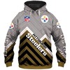Pittsburgh Steelers 3D Zip Hoodie Pullover Available In All Sizes