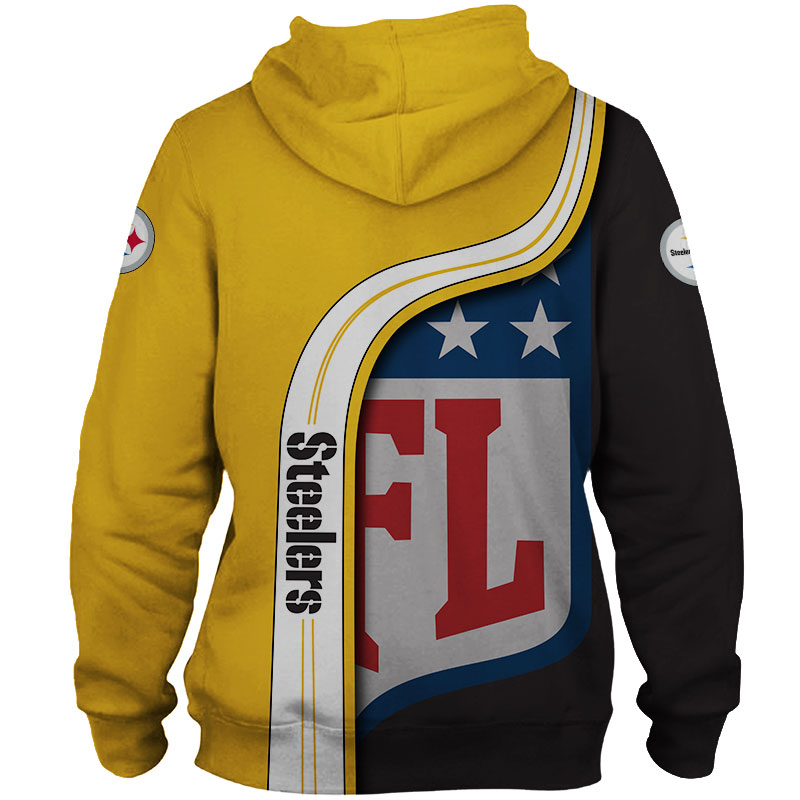 Pittsburgh Steelers 3D Zip Hoodie Pullover Show Your Team Spirit